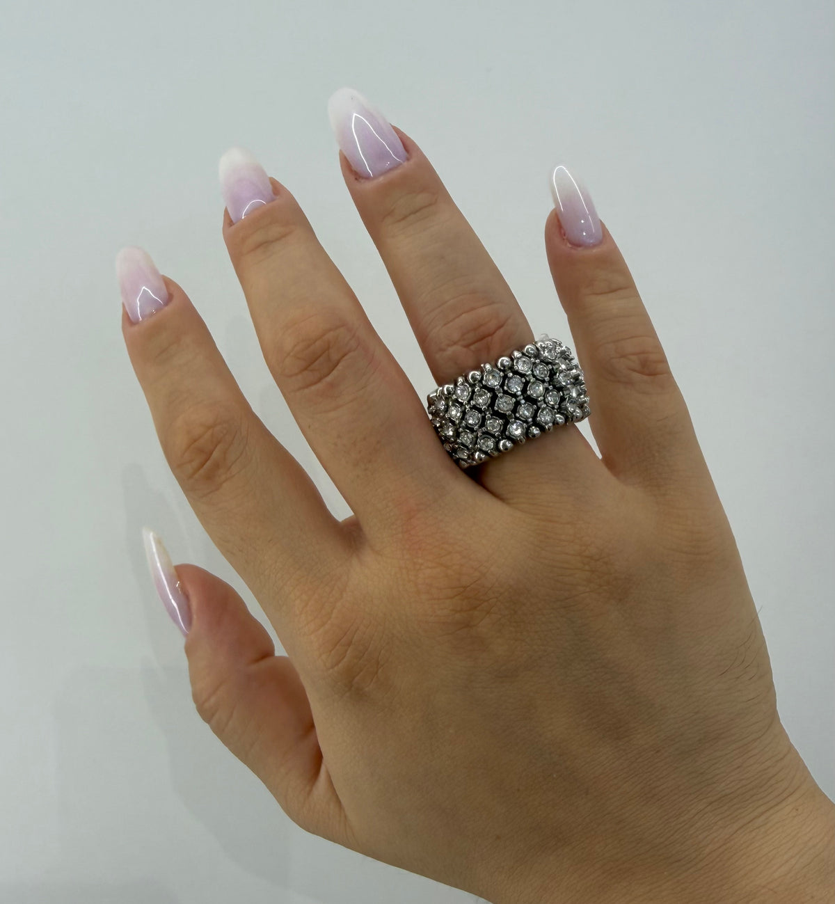 Anello glitter elasticizzato