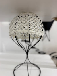 Cuffia Crochet con perline