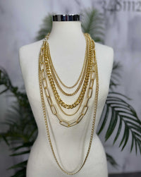 Collana fili più catena