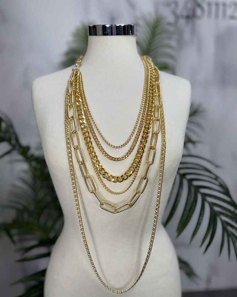 Collana fili più catena