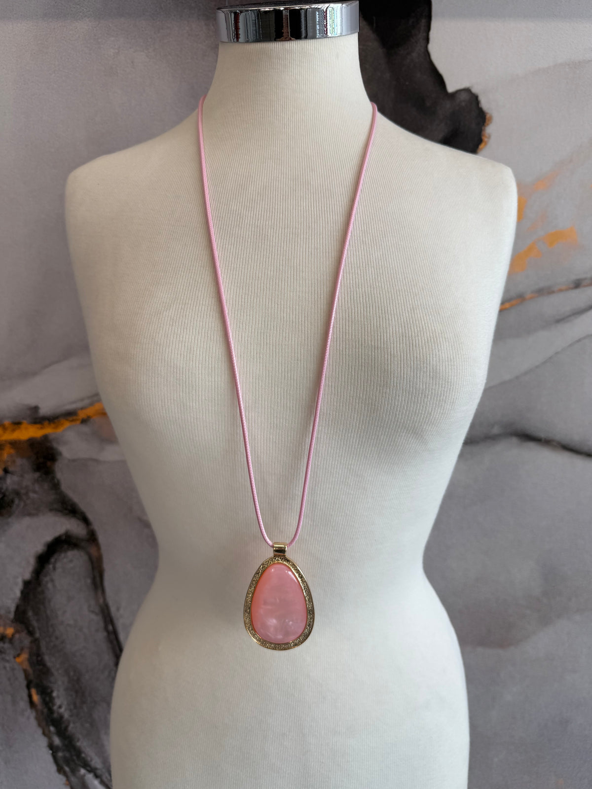 Colorful locket necklace