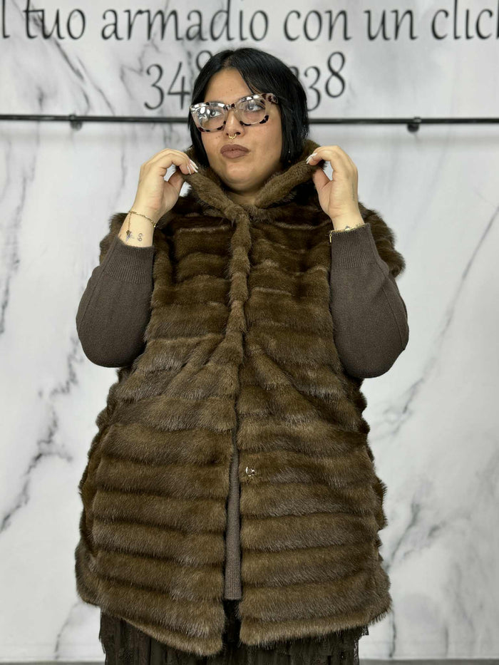 Gilet in ecopelliccia Mowgli, DI FLO E POI