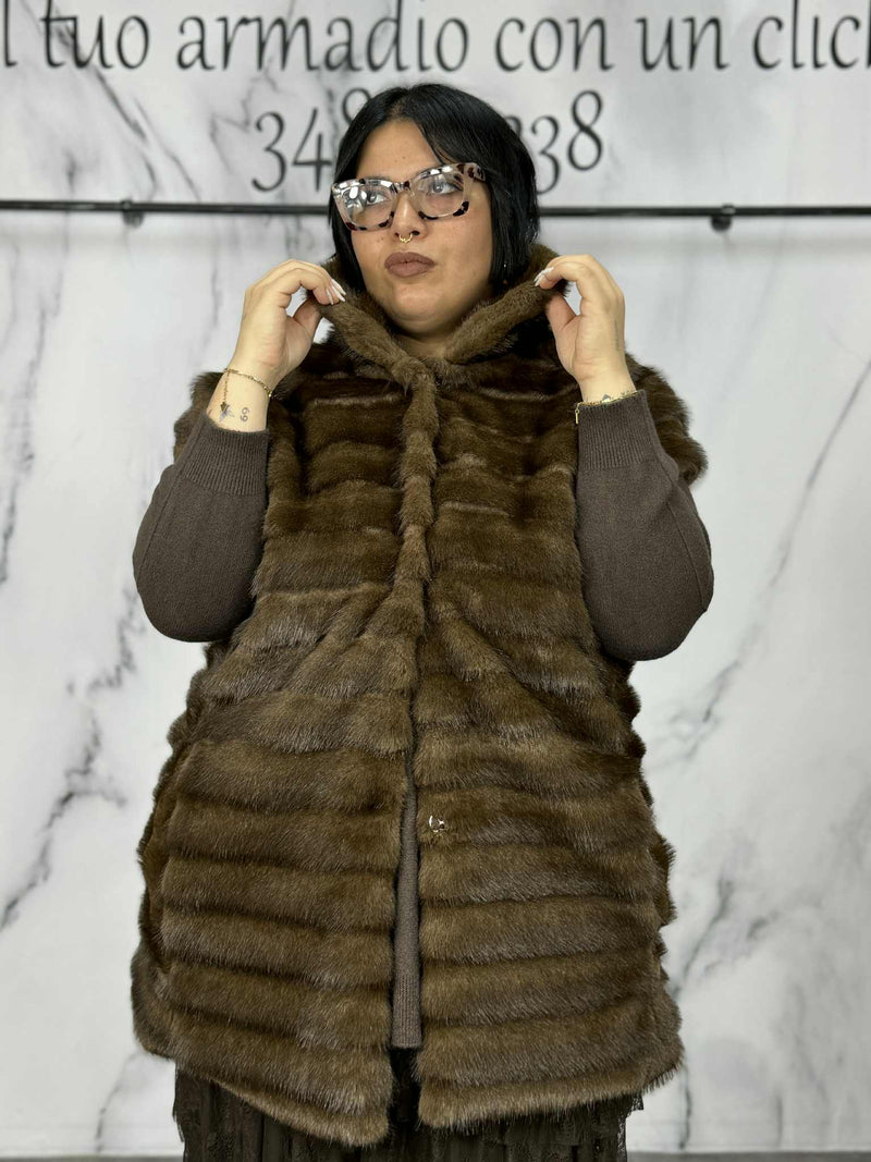 Gilet in ecopelliccia Mowgli, DI FLO E POI