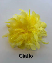 Large feather brooch