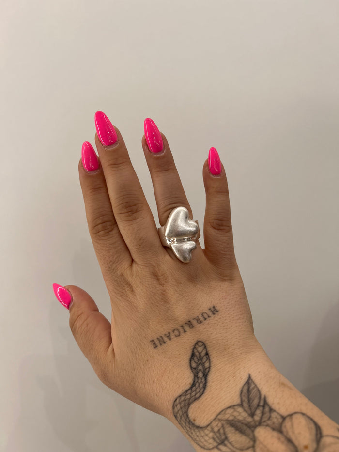 Anello Doppio Cuore