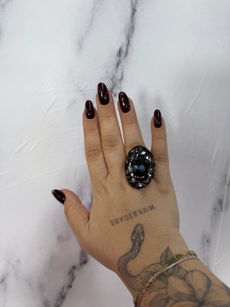 anello pietra nera