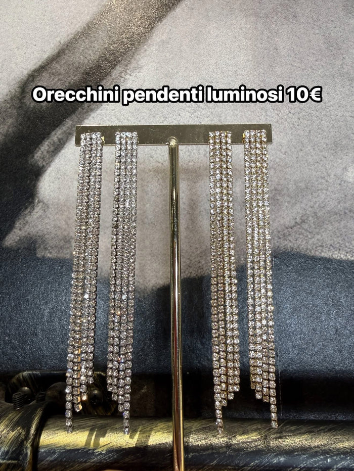 Orecchini pendenti luminosi