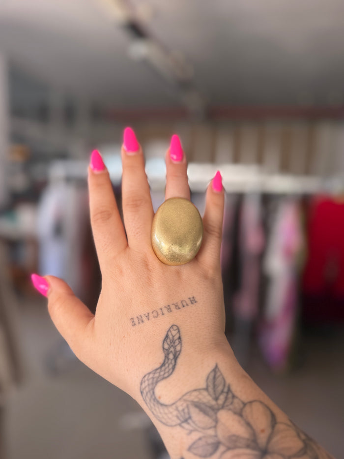 Anello bombato oro