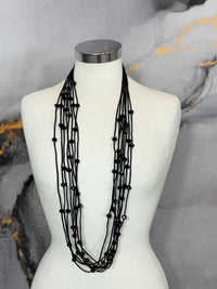 Collana fili con perline