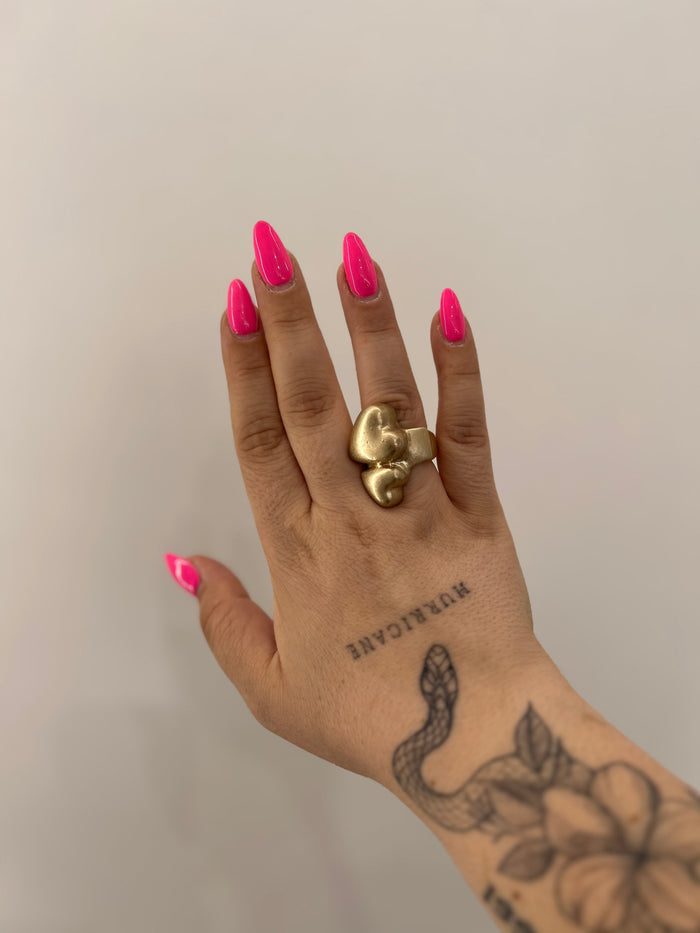 Anello Doppio Cuore