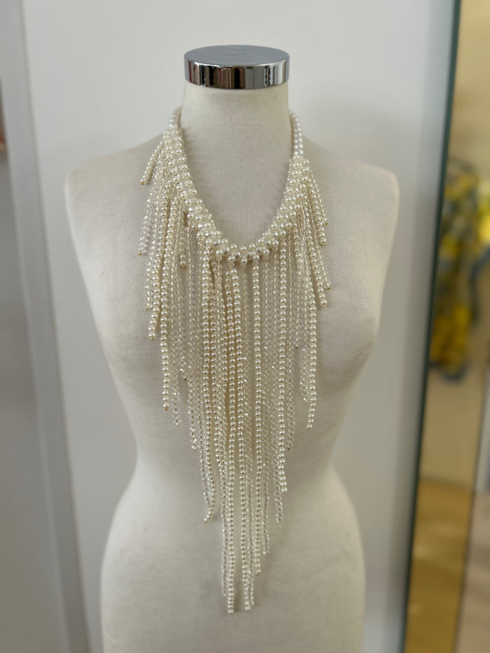 Collana cascata perle