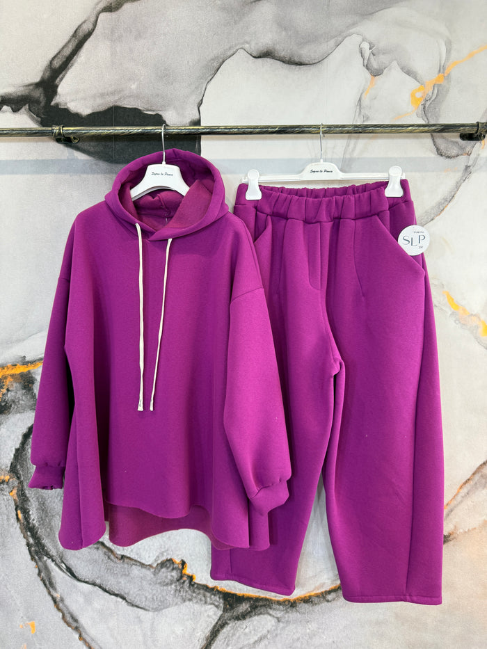 Completo tuta Gabriella + Marino CICLAMINO