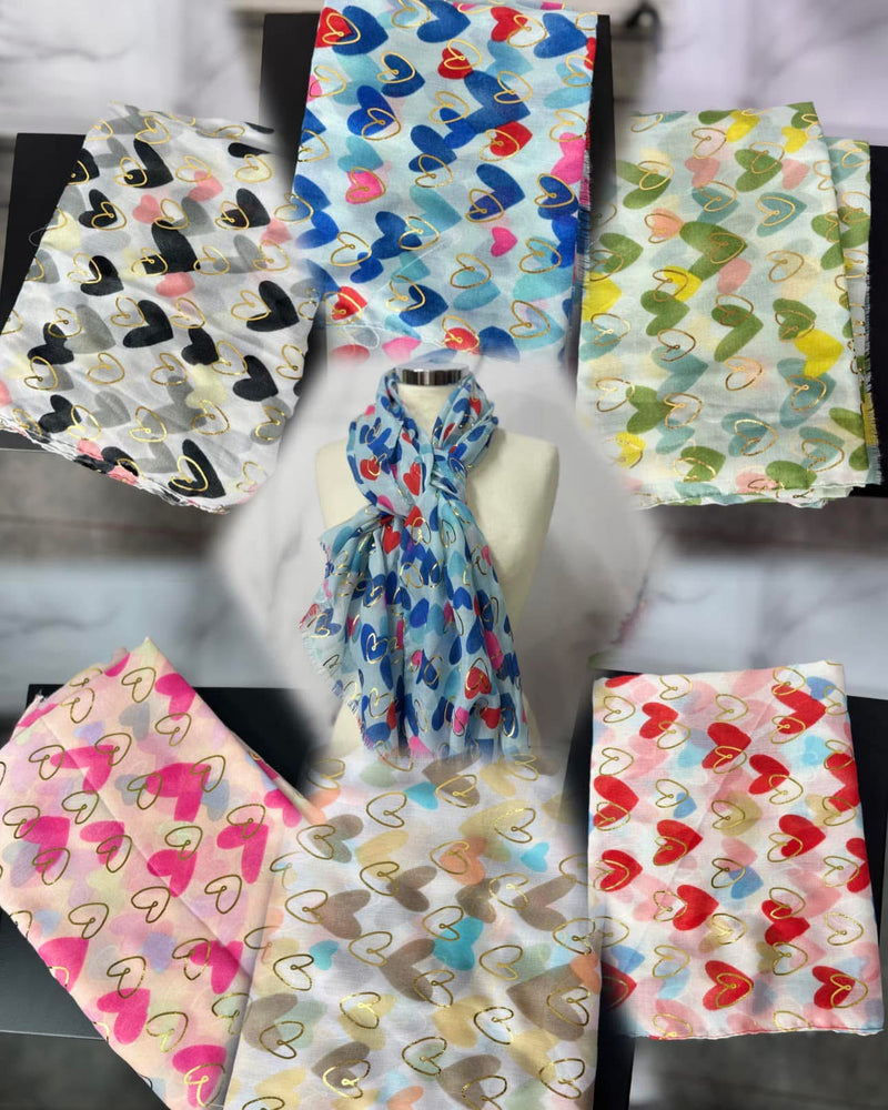 Foulard cuori