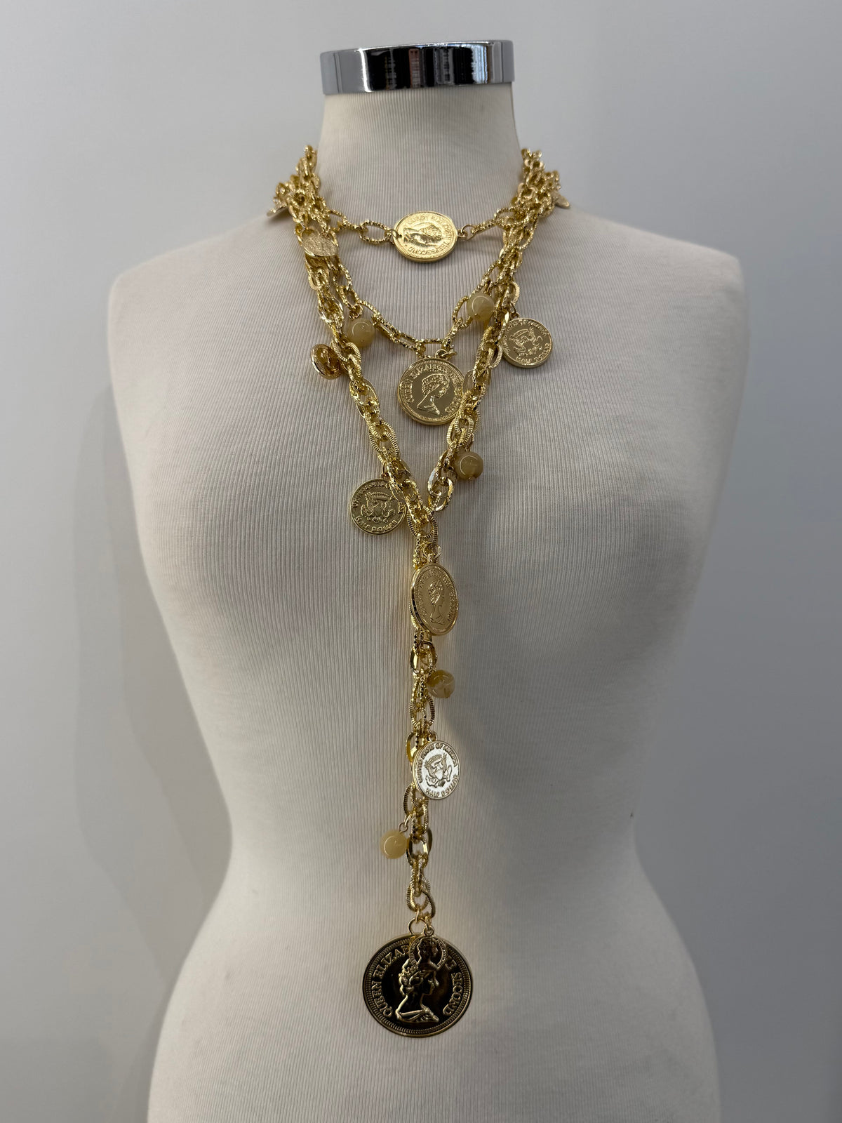 Collana monete oro