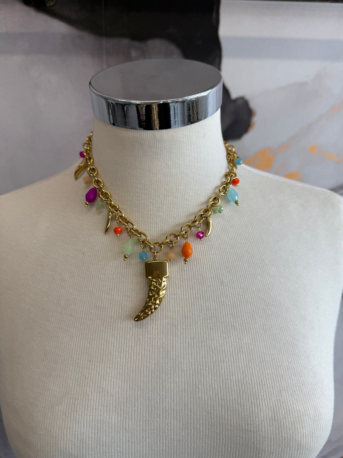 Collana cornetto oro