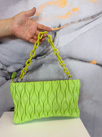 Diamond clutch with shoulder strap