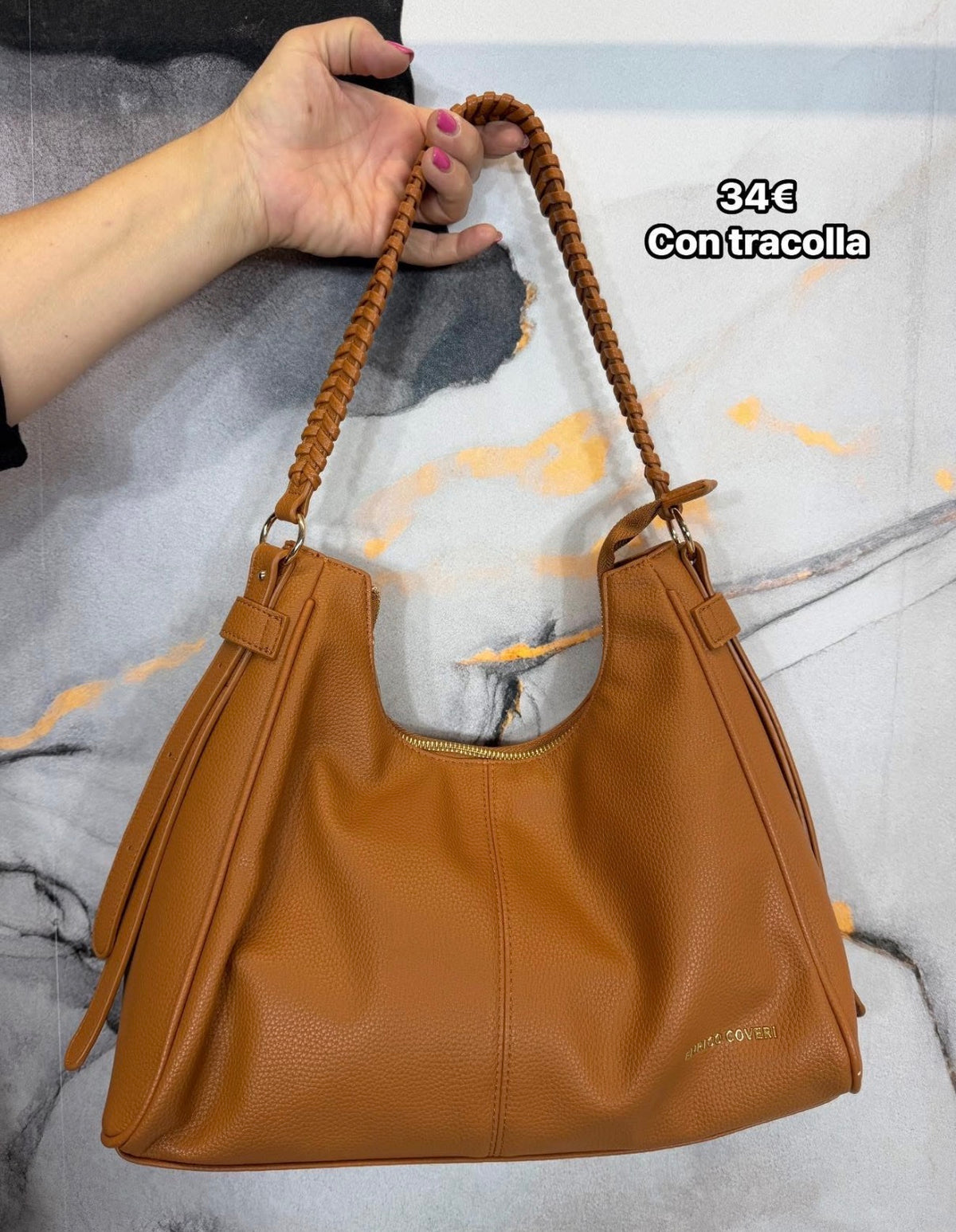 Borsa manico intrecciato