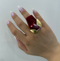 Anello pietra marmo elasticizzato