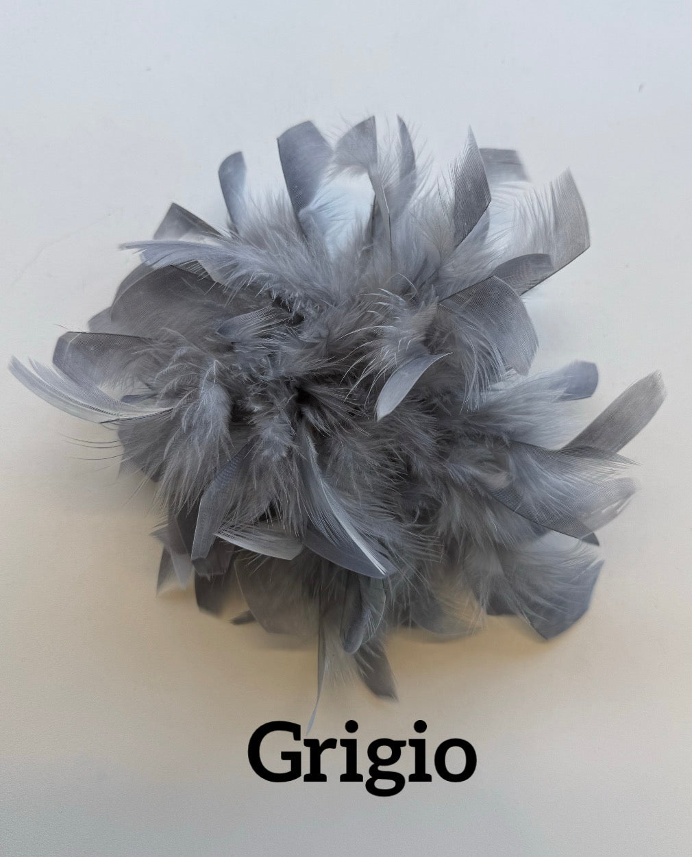 Large feather brooch