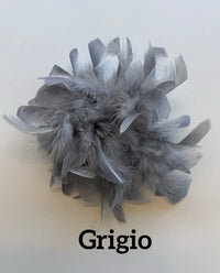 Large feather brooch