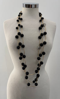 Collana filo oro con perle
