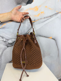 Crochet bucket bag