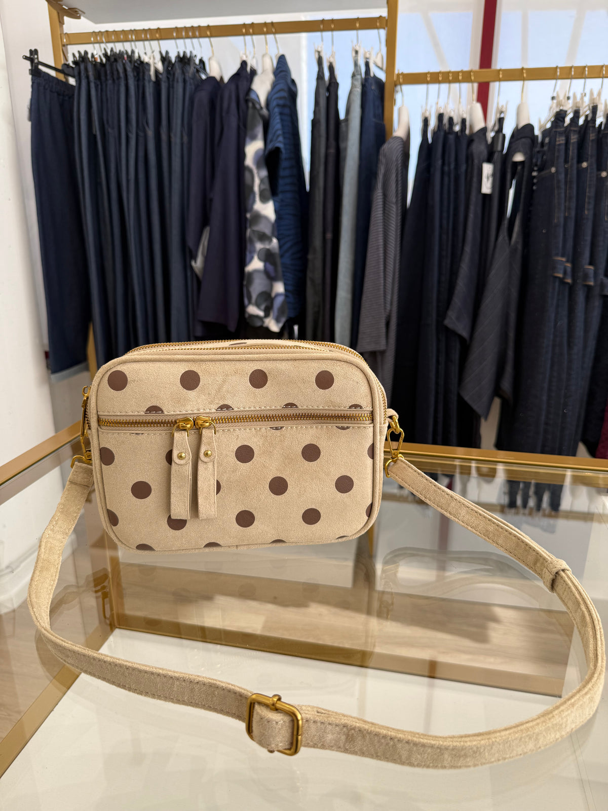 Borsa rettangolo a bolli