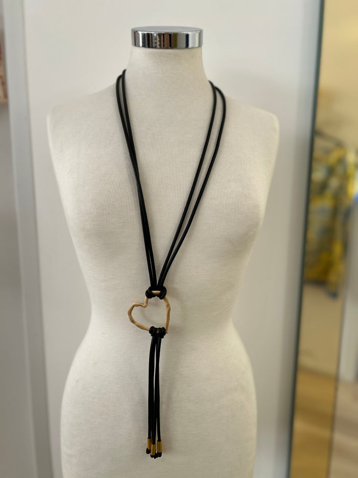 Collana cuore gommata