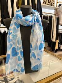 Foulard cuori sfumati