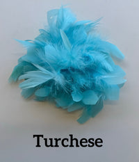 Large feather brooch