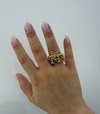 Anello glitter elasticizzato