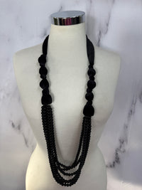 Collana fili ciniglia con perle