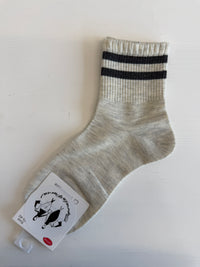 Double stripe cotton sock
