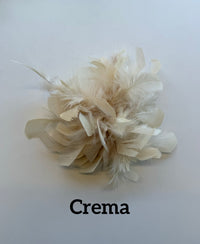 Large feather brooch