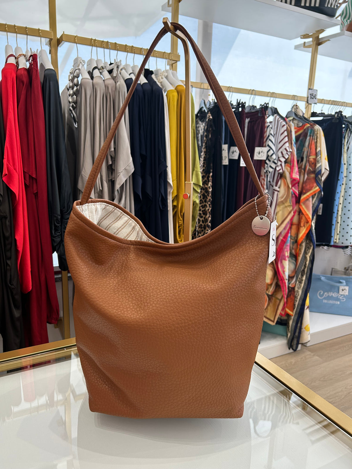 Borsa secchiello in ecopelle
