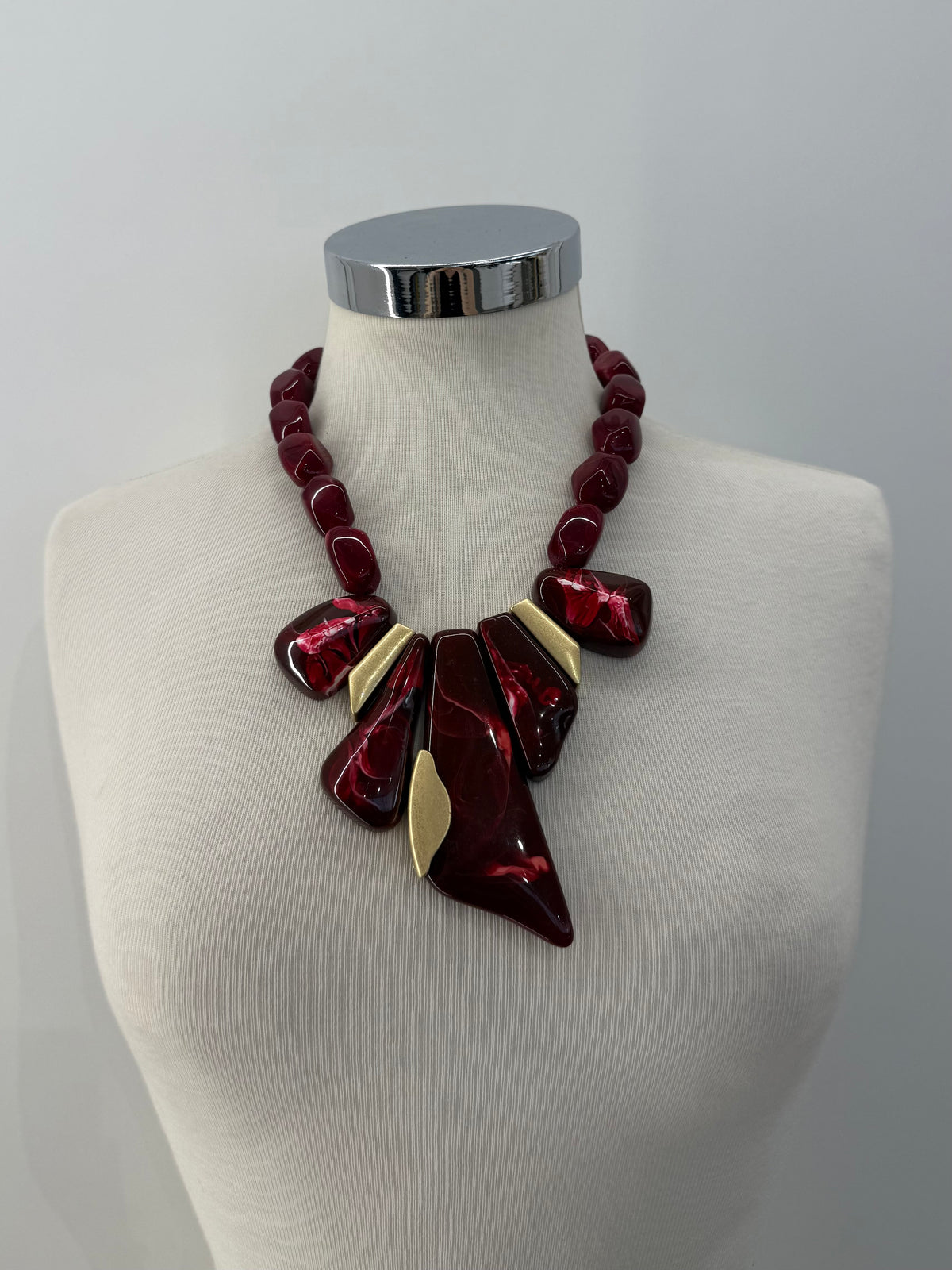 Collana ciondoli marmo