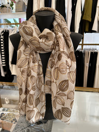 Gold leaf scarf