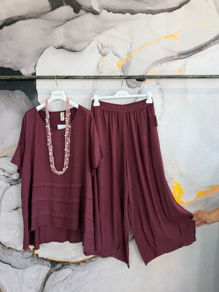 Completo Nizza + Rio color VINO