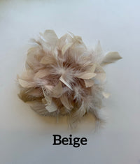 Large feather brooch