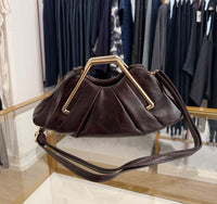 Borsa piccola con manico oro
