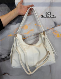 Borsa manico intrecciato