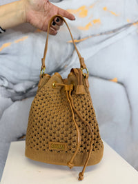 Crochet bucket bag