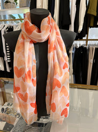 Foulard cuori sfumati