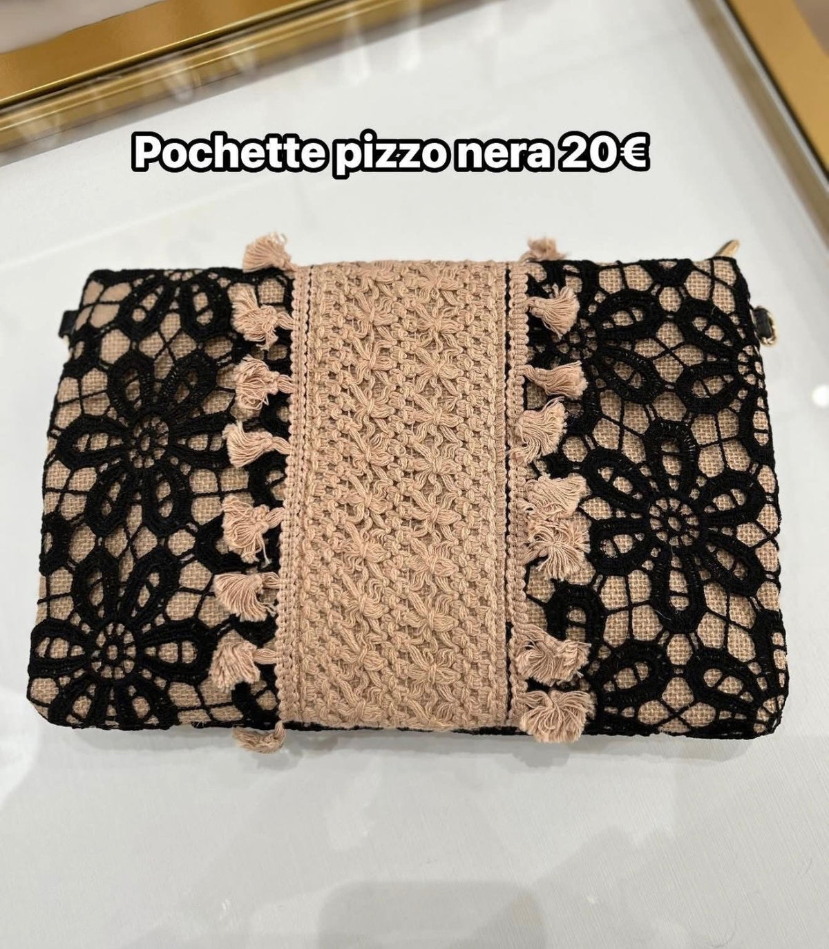 Pochette pizzo colorate