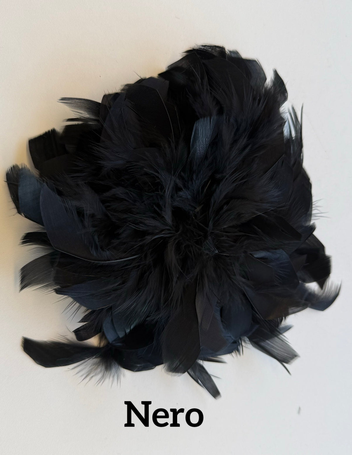 Large feather brooch