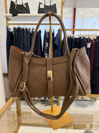 Borsa ecopelle con fibbia oro
