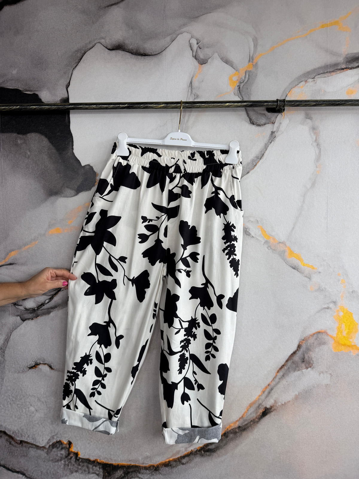 Pantalone Gin FIORI NERO