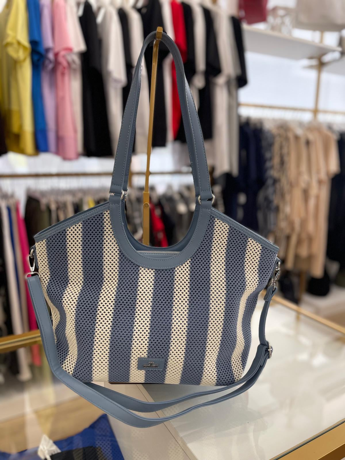 Borsa Coveri a righe