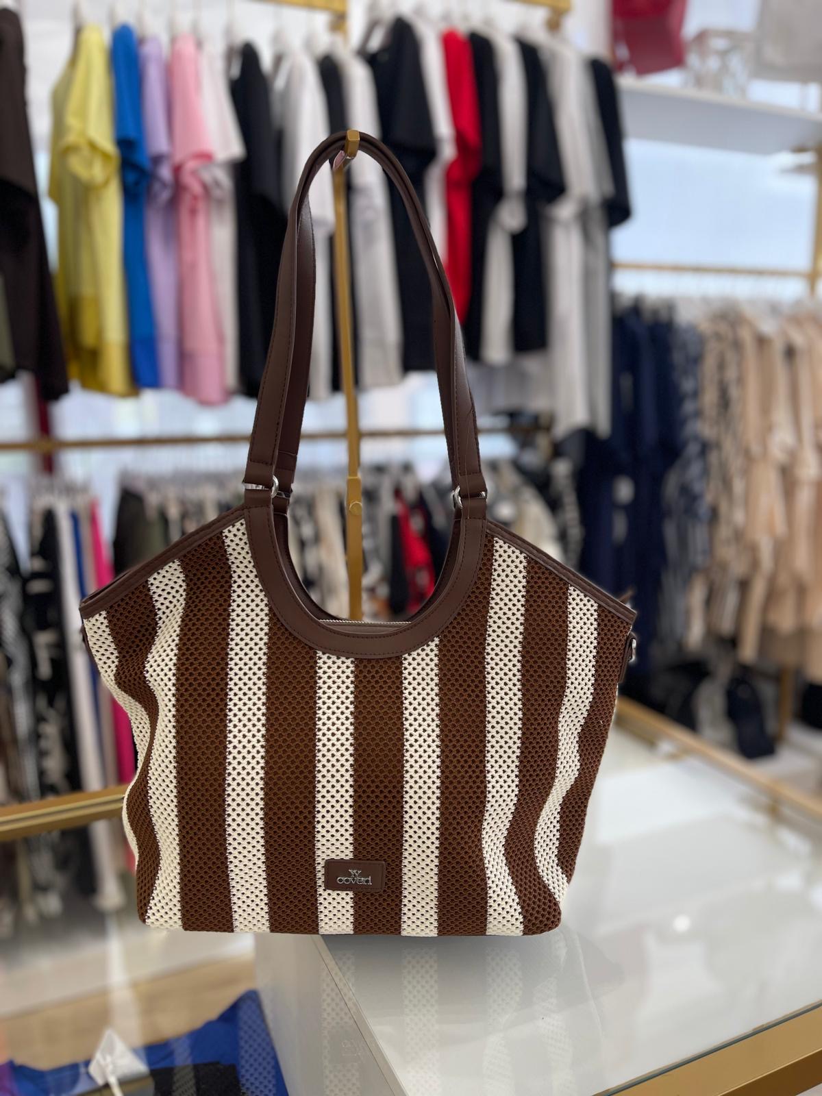 Borsa Coveri a righe