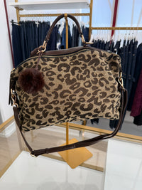 Borsa maculata doppia cerniera
